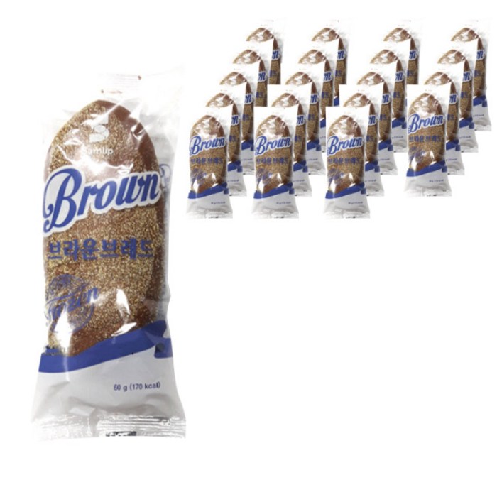 삼립 브라운 브레드, 60g, 20개 대표 이미지 - SPC 빵 추천