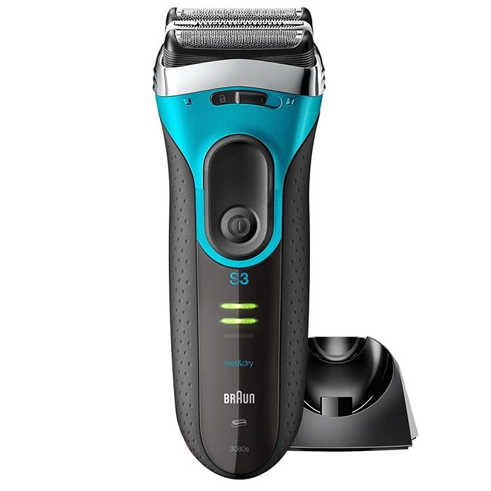 BRAUN 시리즈 3 전기면도기, 3080s, 블루 대표 이미지