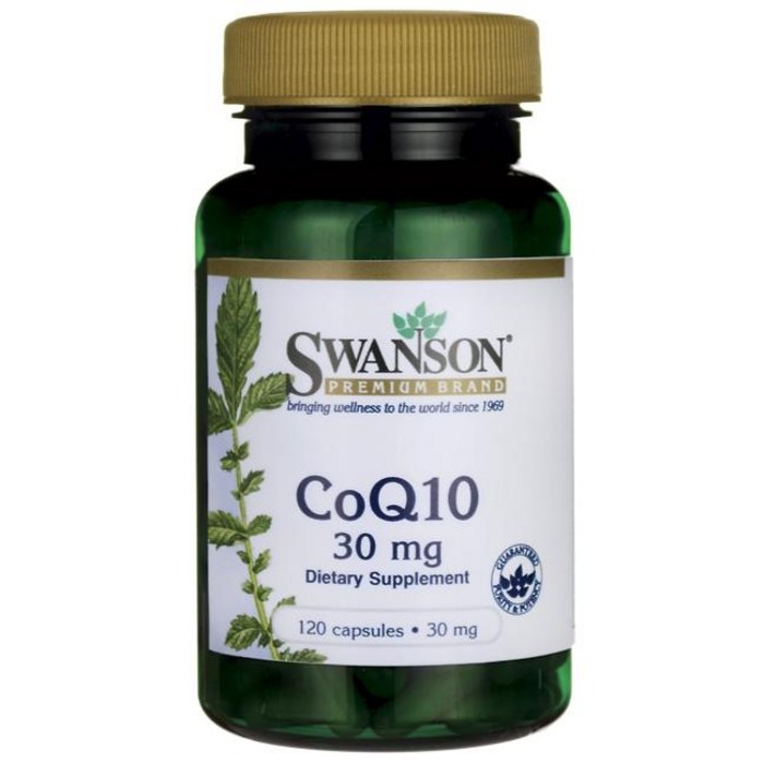 Swanson Vitamins Coq10 30mg 캡슐, 120개입, 1개 대표 이미지 - 항산화제 추천