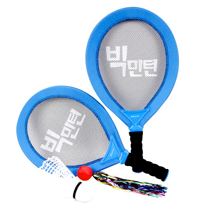 스포뱅크 빅민턴2 라켓 세트, 혼합 색상 대표 이미지 - 셔틀콕 추천
