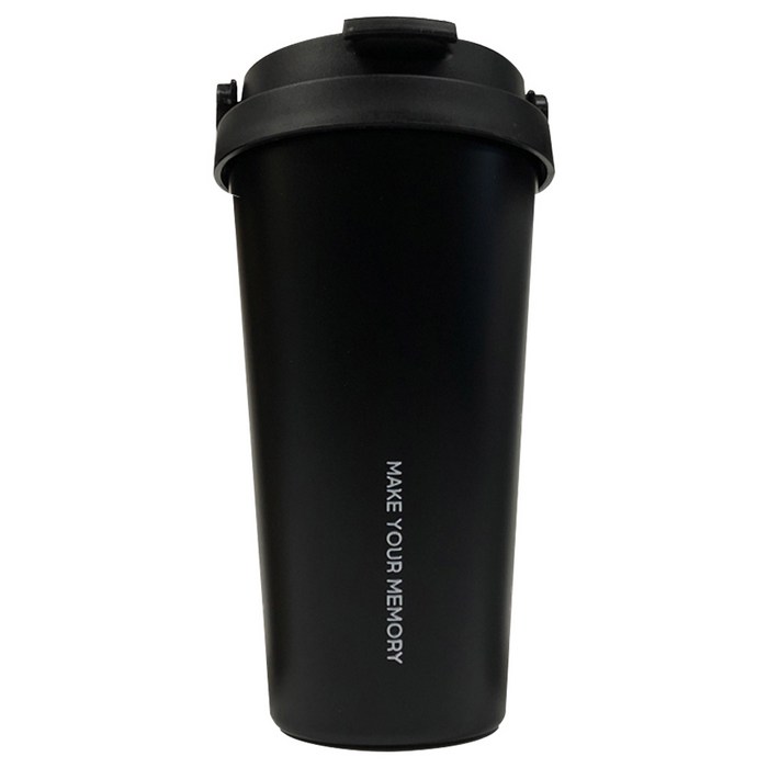 꼼꼬미 꼬맥 버킷텀 냉온 텀블러, 매트블랙, 500ml 대표 이미지 - 헬스 물통 추천
