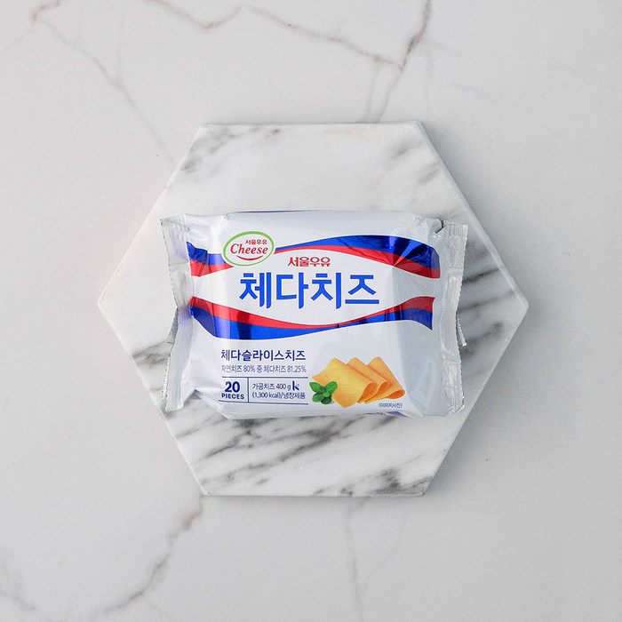 서울우유 체다 슬라이스 치즈 20매입, 400g, 1개 대표 이미지 - 슬라이스 치즈 추천