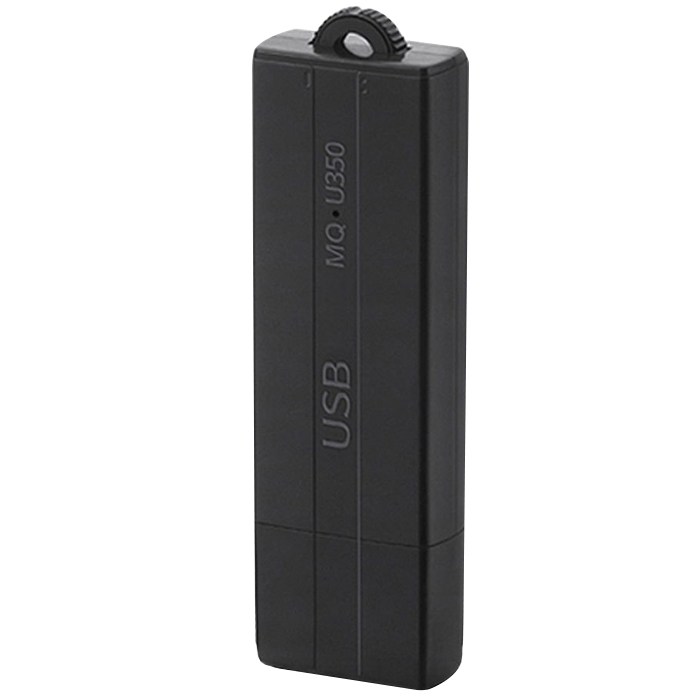 이소닉 USB형 녹음기 16G, MQ-U350, 블랙 대표 이미지 - 녹음기 추천