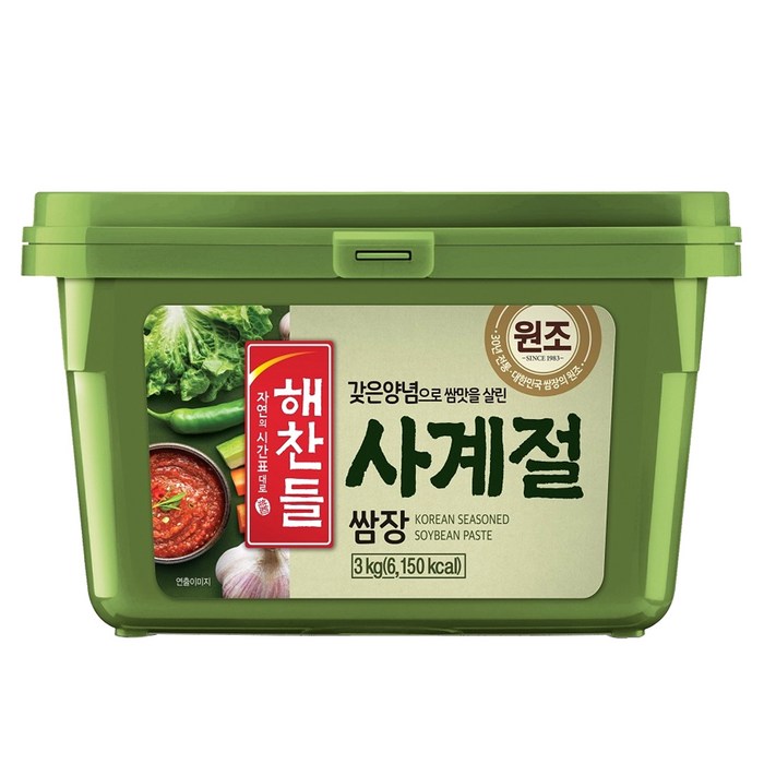 CJ/해찬들 사계절쌈장 3kg-1개, 3kg, 1개 대표 이미지 - 쌈장 추천