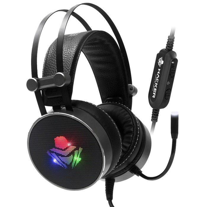 앱코 HACKER 버추얼 7.1 진동 RGB 게이밍 헤드셋, B900U, 블랙 대표 이미지 - 7.1채널 게이밍헤드셋 추천