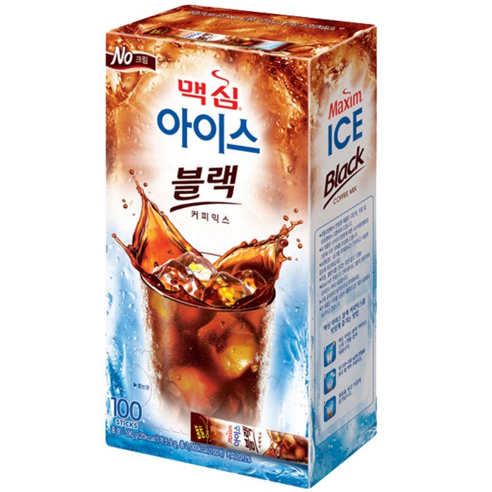 맥심 아이스 블랙 커피믹스 + 추가구성 랜덤발송, 5.9g, 100개 대표 이미지 - 아이스 커피 추천