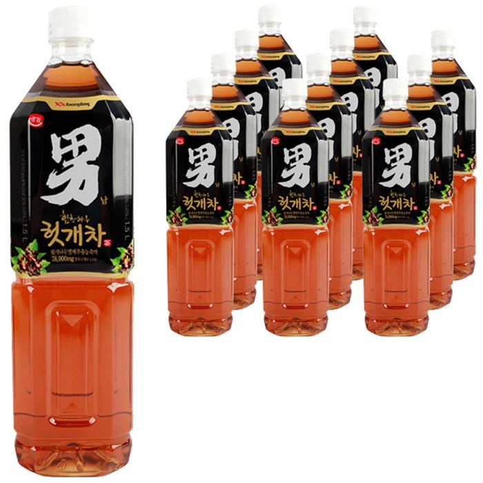 광동 힘찬하루 헛개차, 1.5L, 12개 대표 이미지 - 회식 추천
