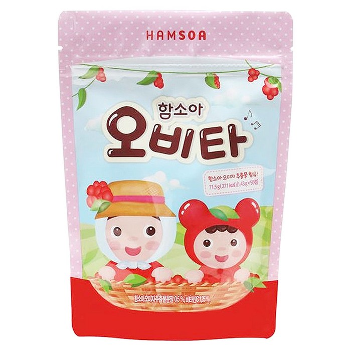 함소아 오비타 츄어블캔디, 71.5g, 1개 대표 이미지 - 함소아 비타민 추천