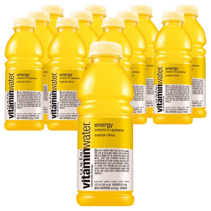 글라소 비타민워터 에너지 500ml, 12개 대표 이미지 - 이온음료 추천