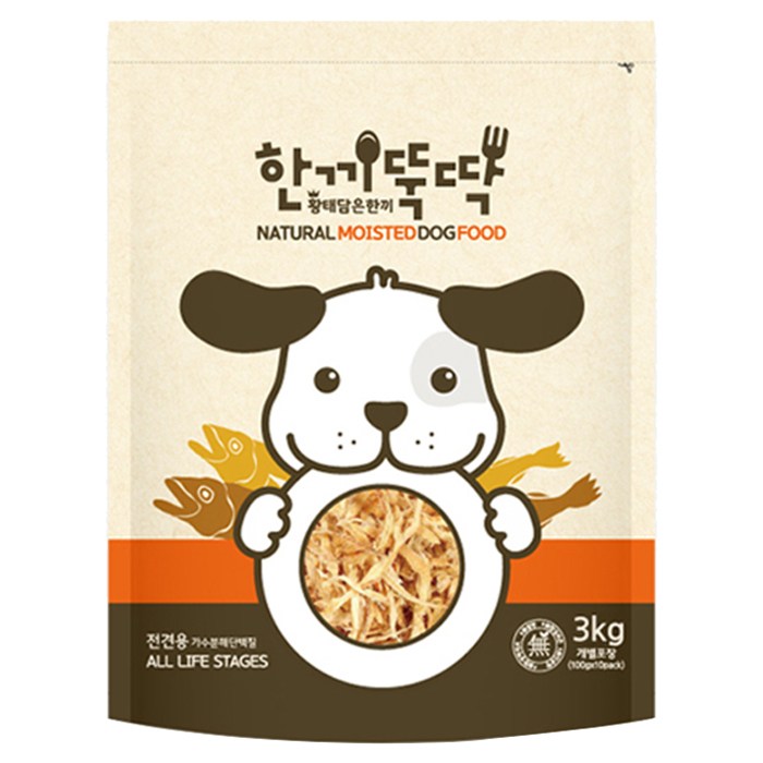 한끼뚝딱 황태와 소고기 반려동물 습식사료, 3kg, 1개 대표 이미지 - 반려동물 습식사료 추천
