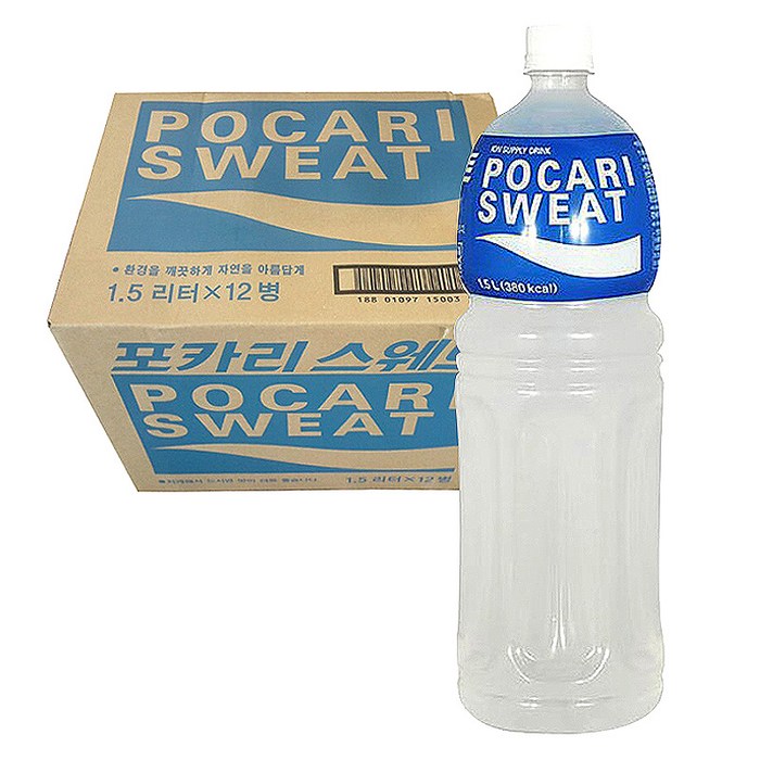 포카리스웨트, 1.5L, 12개 대표 이미지 - 이온음료 추천
