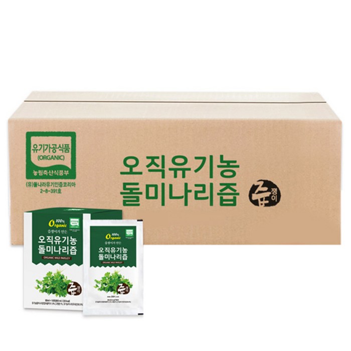 즙쟁이 오직 유기농 돌미나리즙, 80ml, 100개입 대표 이미지 - 건강즙 진액 추천