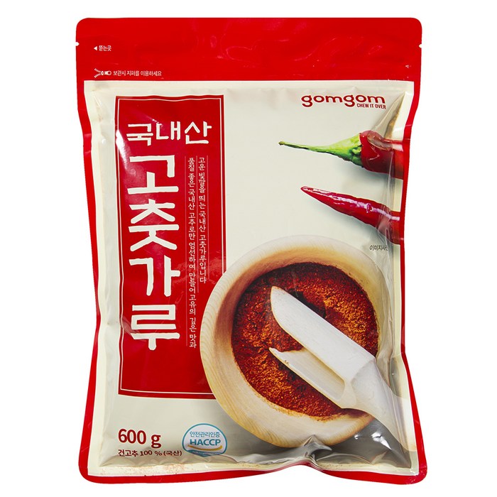 곰곰 국내산 고춧가루, 600g, 1개 대표 이미지 - 고추가루 추천