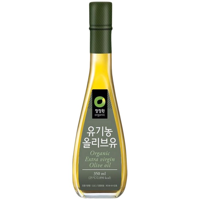 청정원 유기농 올리브유, 350ml, 1개 대표 이미지 - 압착 올리브유 추천