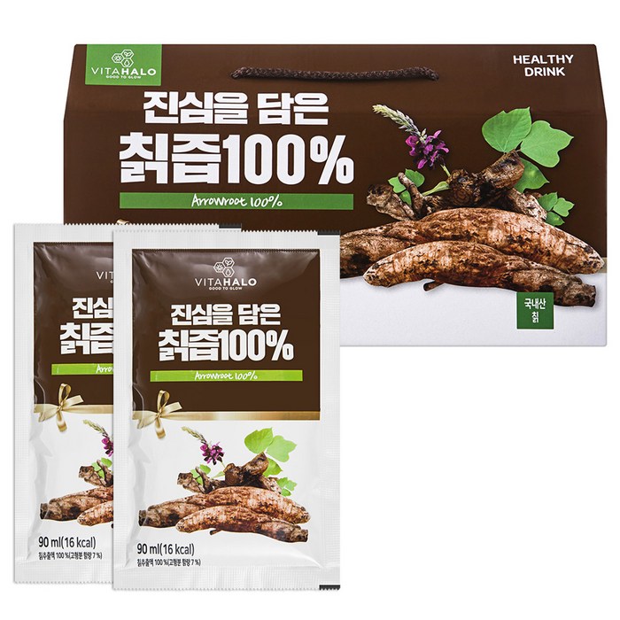 비타할로 진심을 담은 100% 진한 칡즙, 90ml, 30개입 대표 이미지 - 칡즙 추천