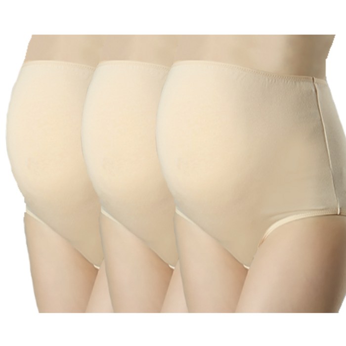 프레벨라 임산부 전용 산전 면팬티 3p 세트 대표 이미지 - 임산부팬티 추천
