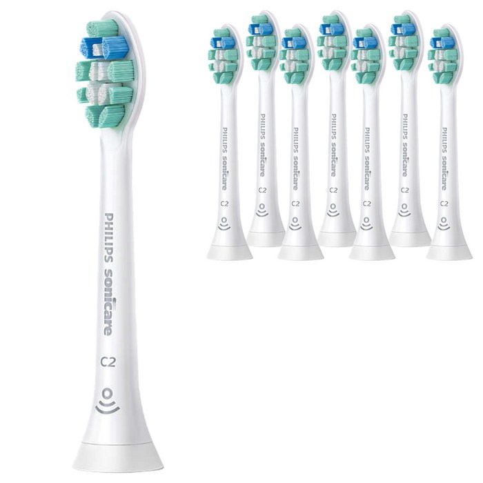 필립스 소닉케어 옵티멀 플라그 디펜스 칫솔모, HX9028/67, 8개입 대표 이미지