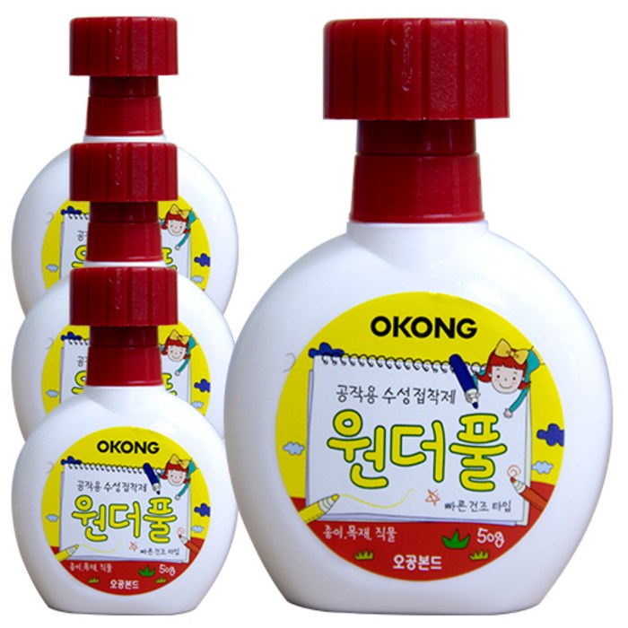 오공 원더풀 공작용 수성 접착제, 4개 대표 이미지 - 초강력 접착제 추천