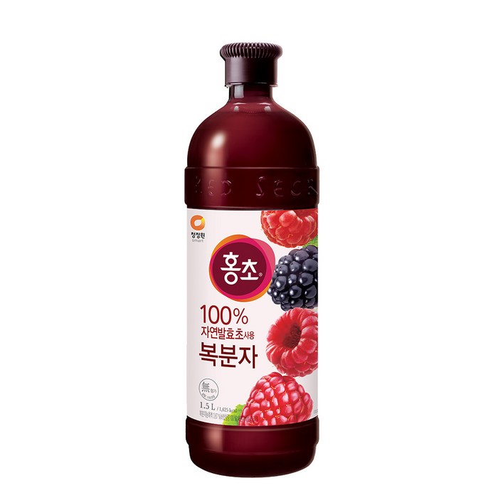 청정원 홍초 복분자, 1.5L, 1개 대표 이미지 - 홍초 추천