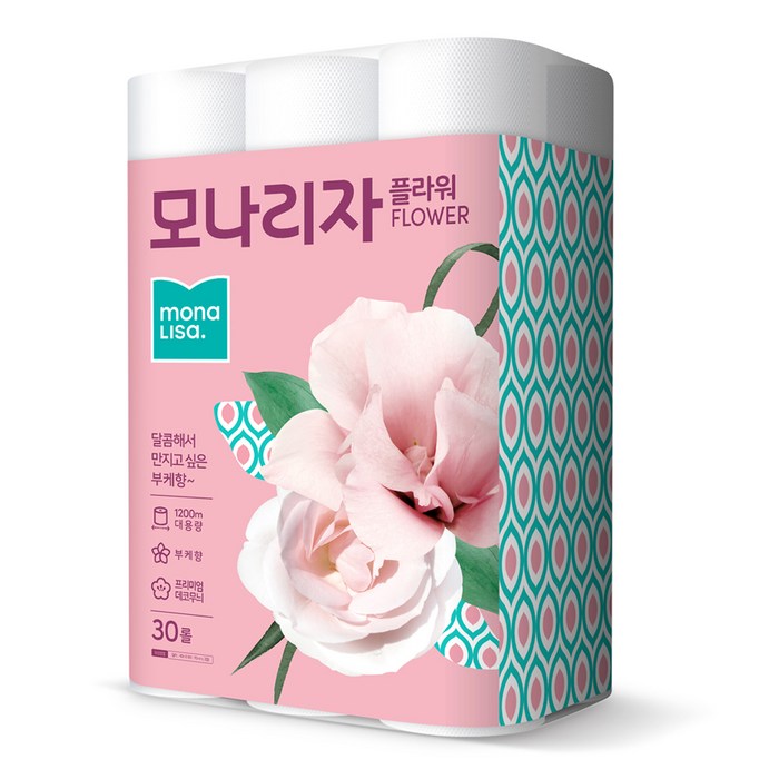 모나리자 플라워 40m, 30롤, 1개 대표 이미지 - 뽀삐뽀 추천