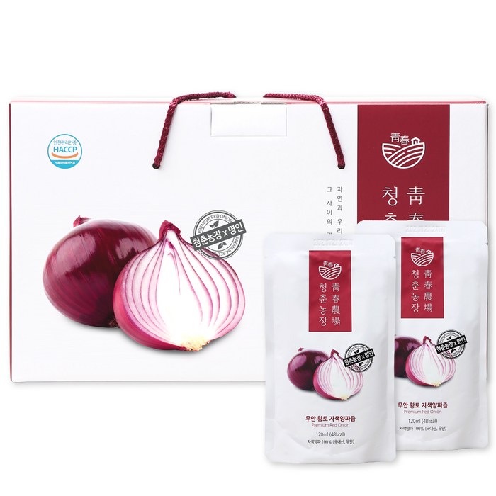 청춘농장 무안 자색양파즙, 120ml, 30개입 대표 이미지 - 양파즙 추천