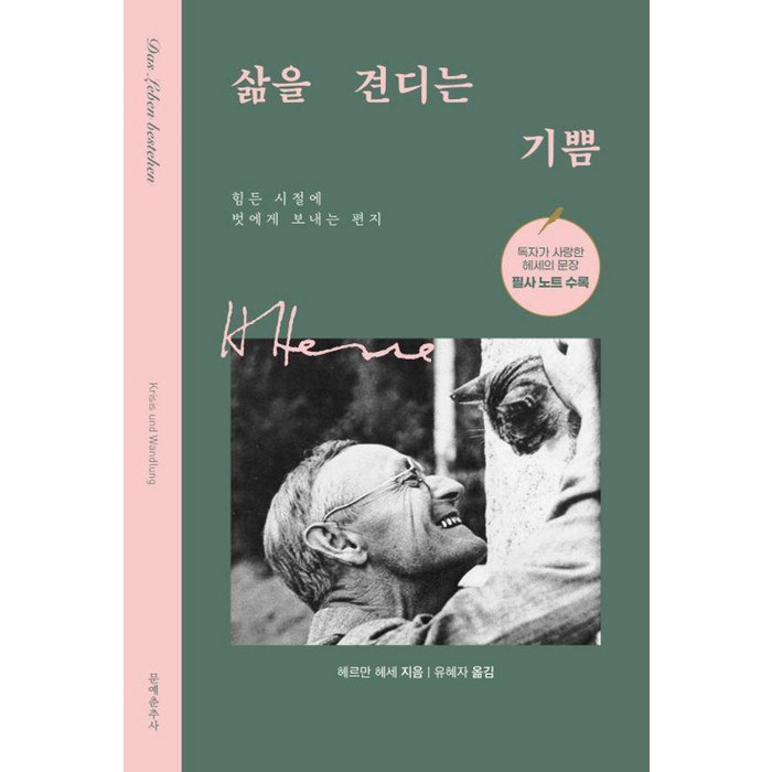 [문예춘추사]삶을 견디는 기쁨 : 힘든 시절에 벗에게 보내는 편지, 문예춘추사, 헤르만헤세 대표 이미지 - 삶이 힘들때 추천