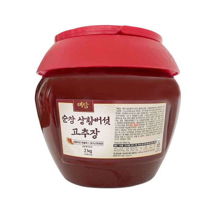 해담 순창 상황버섯 고추장, 2kg, 1개 대표 이미지 - 상황버섯 추천