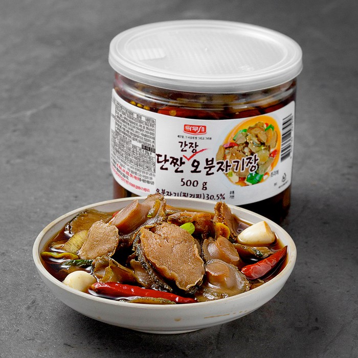 나무새 단짠 오분자기장, 500g, 1개 대표 이미지 - 전복장 추천