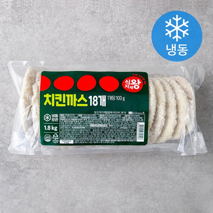 식자재왕 실속 치킨까스 (냉동), 1.8kg, 1개 대표 이미지 - 돈까스 맛집 추천