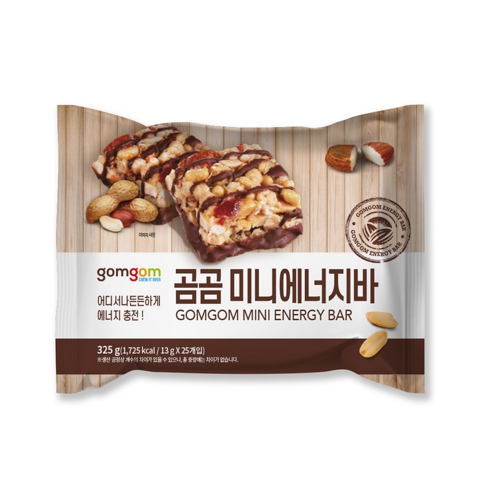 곰곰 미니 에너지바, 325g, 1개 대표 이미지 - 건강간식 추천