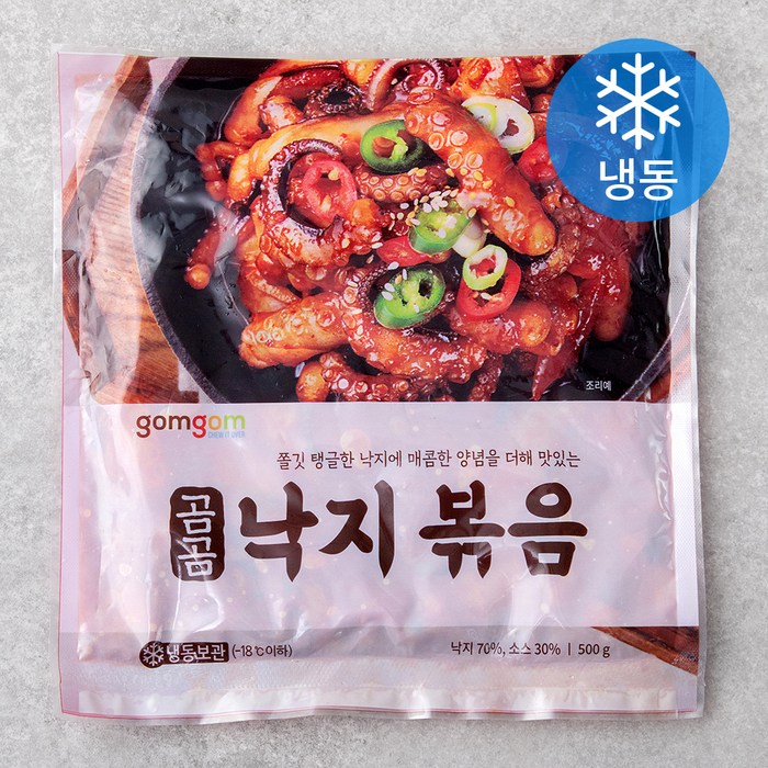 곰곰 낙지볶음 (냉동), 500g, 1개 대표 이미지 - 낙지 볶음 추천