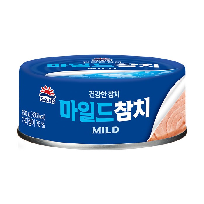 로하이 사조참치 마일드 통조림, 250g, 1개 대표 이미지 - 사조참치 추천