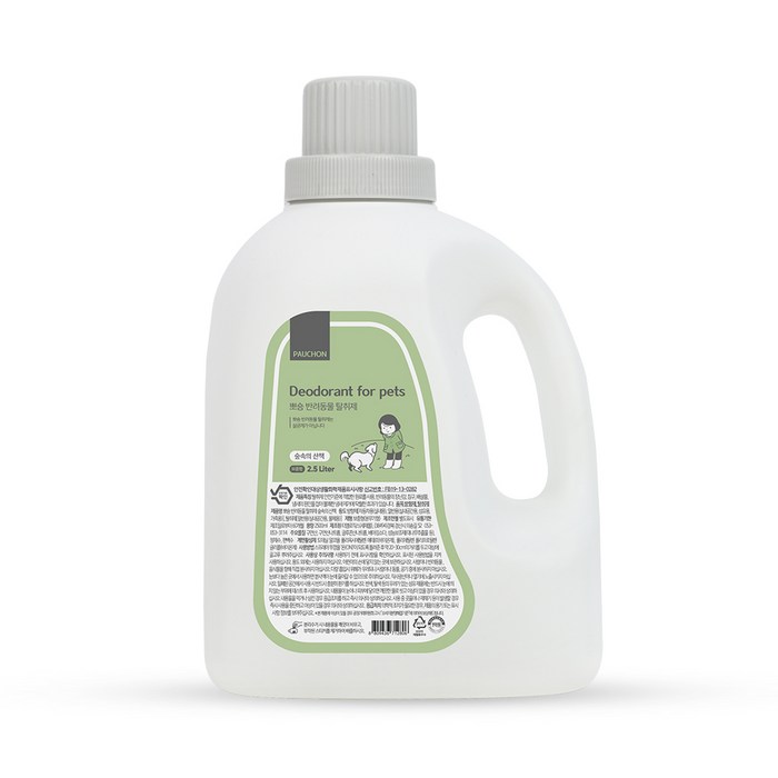 뽀숑 반려동물 탈취제 숲속의 산책, 2.5L, 1개 대표 이미지 - 개똥 치우기 추천