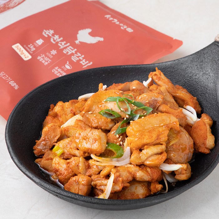 서가연 춘천식 닭갈비, 500g, 2개 대표 이미지 - 닭갈비 추천