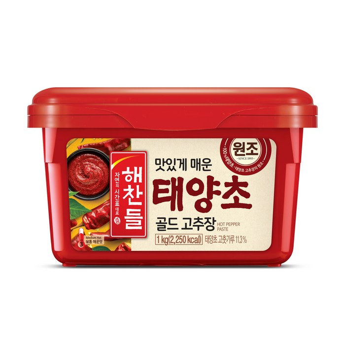 해찬들 태양초 골드 고추장, 1kg, 1개 대표 이미지 - 된장찌개 된장 추천