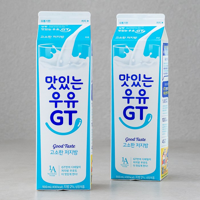 맛있는우유GT 고소한 저지방우유, 900ml, 2개 대표 이미지 - 다이어트 식품 추천