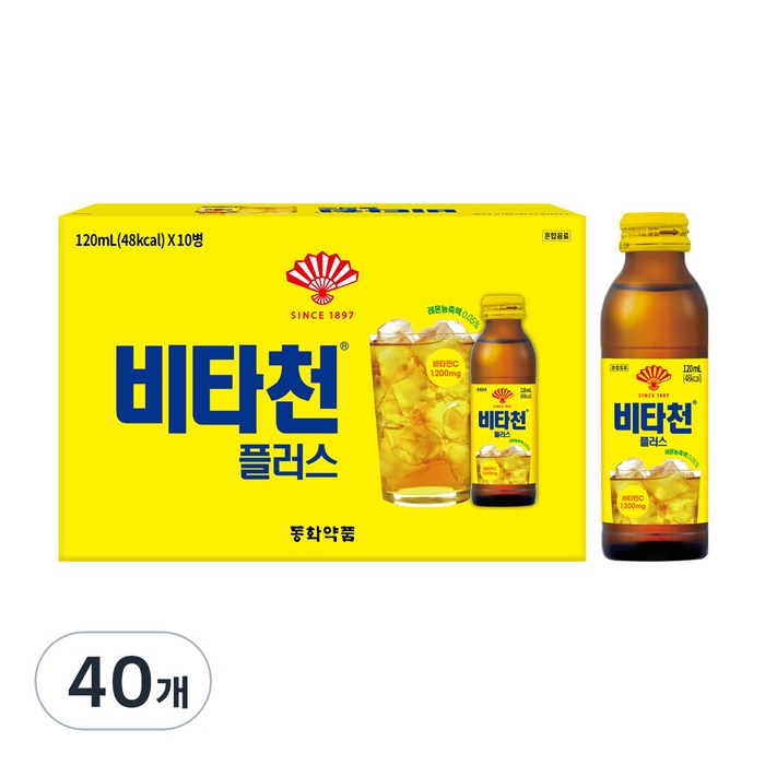 동화약품 비타천플러스, 120ml, 40개 대표 이미지 - 비타민 음료 추천