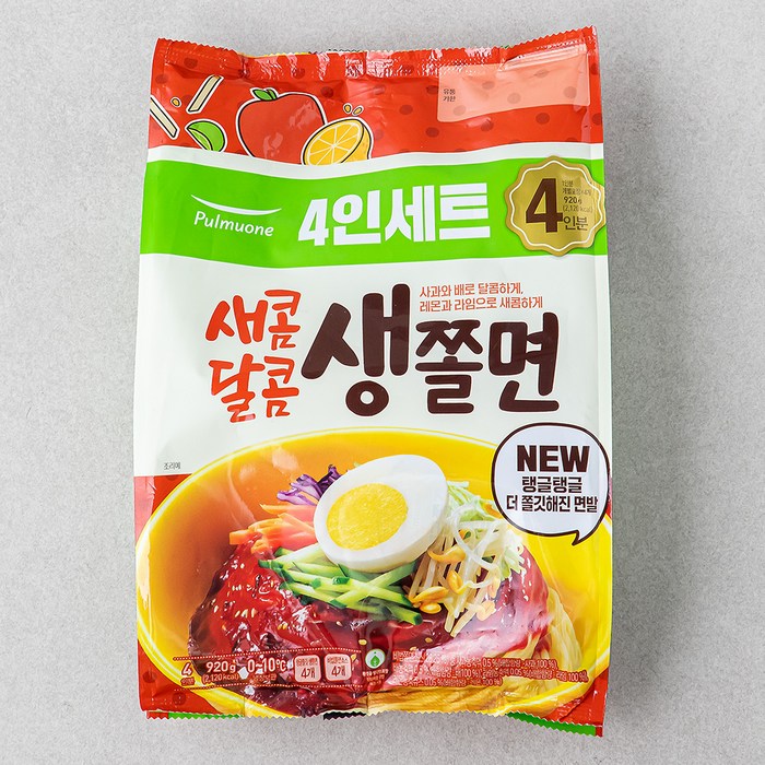 풀무원 새콤달콤 생쫄면 4인, 920g, 1개 대표 이미지 - 군대 냉동 추천