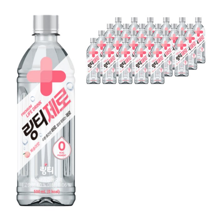 링티 제로 복숭아맛, 500ml, 24개 대표 이미지 - 이온음료 추천