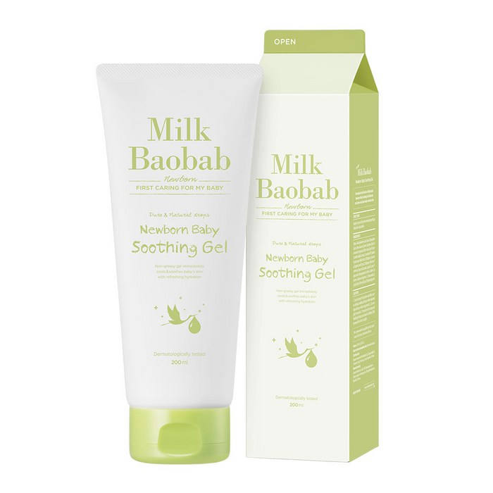 밀크바오밥 뉴본 베이비 수딩 젤, 200ml, 1개 대표 이미지 - 땀띠 추천