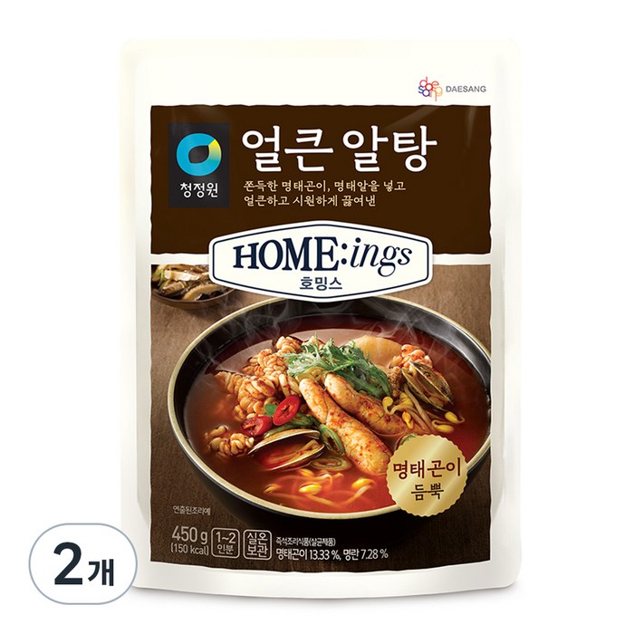 청정원 호밍스 얼큰 알탕, 450g, 2개 대표 이미지 - 탕요리 추천