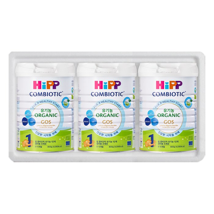 힙 유기농 콤비오틱 분유 1단계, 800g, 3개 대표 이미지 - 1단계 분유 추천