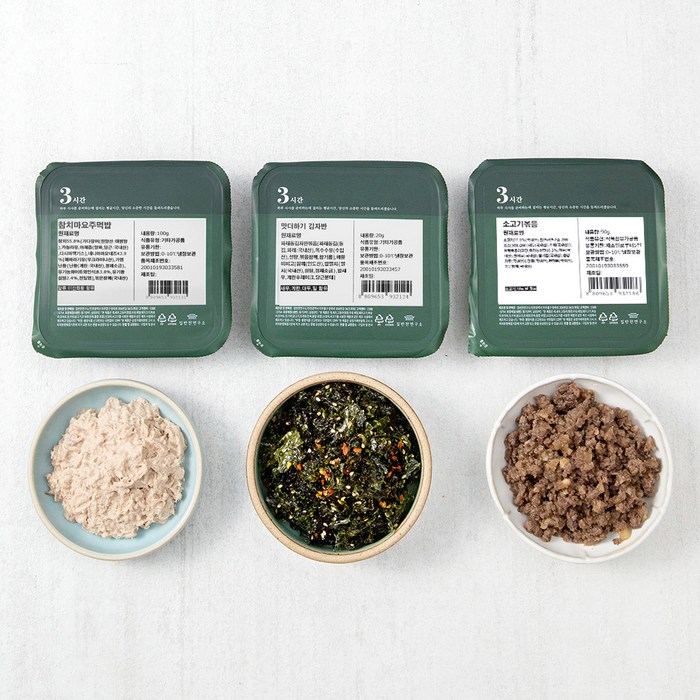 집반찬연구소 주먹밥 속재료 3종, 210g, 1개 대표 이미지 - 집반찬연구소 추천