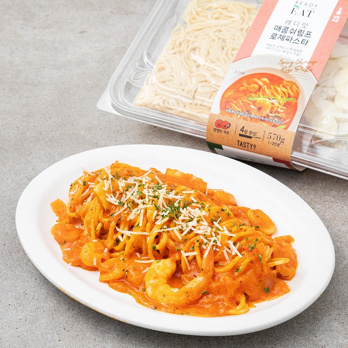 레디잇 매콤 쉬림프 로제 파스타, 570g, 1개 대표 이미지 - 양식 밀키트 추천