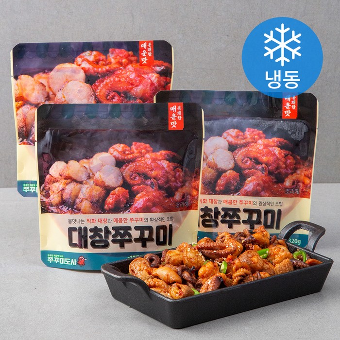 쭈꾸미도사 대창쭈꾸미 (냉동), 320g, 3팩 대표 이미지 - 소대창 추천