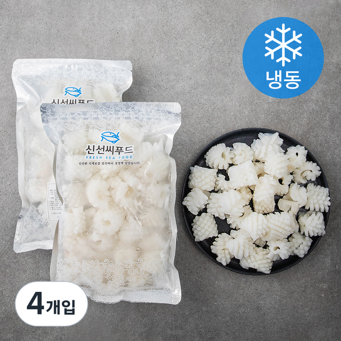 신선씨푸드 솔방울오징어, 500g, 4개입 대표 이미지 - 솔방울 오징어 추천