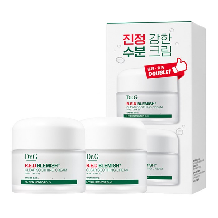 닥터지 레드 블레미쉬 클리어 수딩 크림, 50ml, 2개 대표 이미지