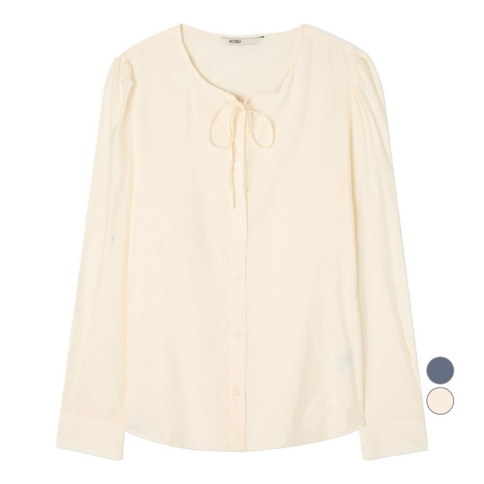 미쏘 여성용 오픈형 끈 블라우스