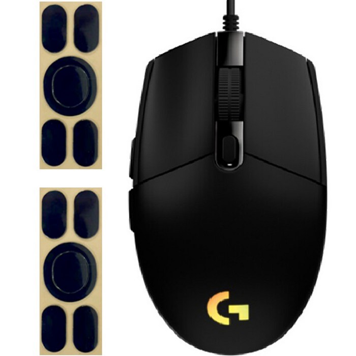 로지텍 G102 2세대 LIGHTSYNC 게이밍 유선 마우스 MU0054 + 마우스 피트 2p, 블랙(마우스) 대표 이미지 - Logitech G 추천