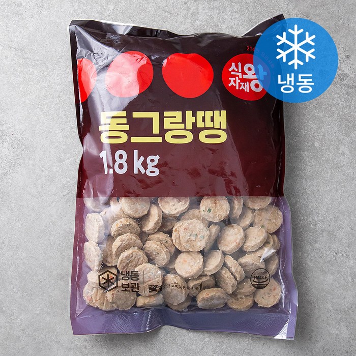 식자재왕 동그랑땡 (냉동), 1.8kg, 1개 대표 이미지 - 동그랑땡 추천